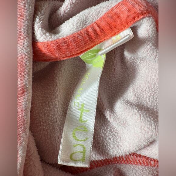 Green Tea Coral Pink Factory Distressed Dyed Super Soft Sweatshirt Size LG - Picture 7 of 7